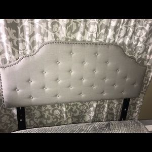 Silver / Gray Headboard